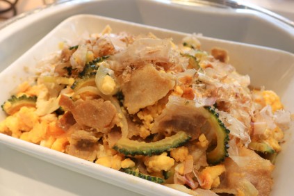 “自家製出汁醤油のゴーヤチャンプルー”