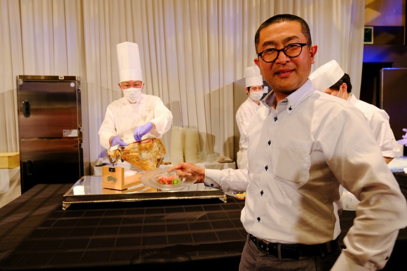 美味しさを追求する生産者と調理人の２ショット！