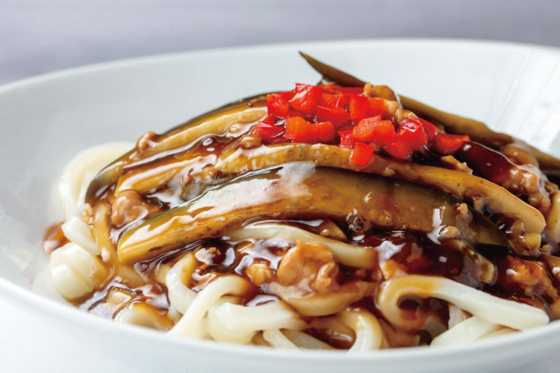 【中国レストラン 聖紫花】麻辣茄子うどん