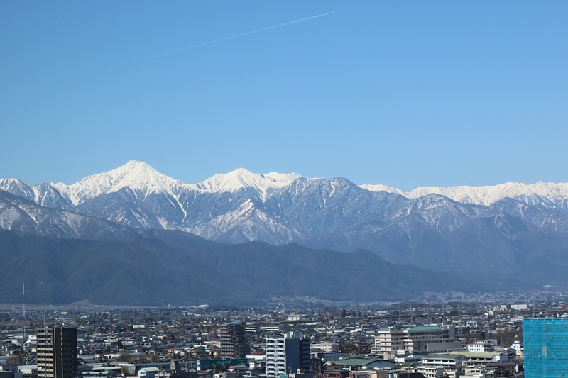 地上50ｍ 標高660ｍ地点からの北アルプスの眺望の美しさは変わることなくご覧いただけます